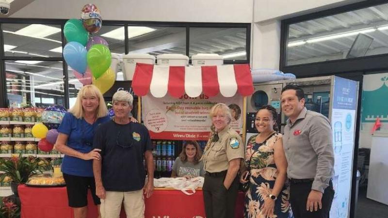 The in-store display at Winn Dixie.